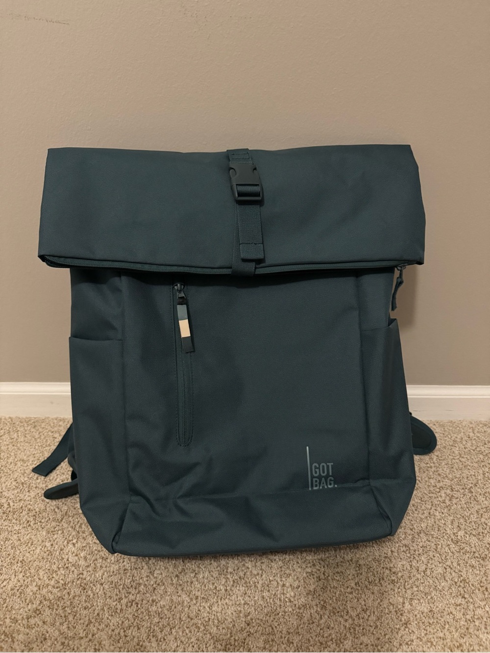 GOT BAG NWT Dark Teal Roll-Top Backpack